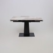 Стол раздвижной AV 2119 1200 (1800)*800 белый, глянцевый PANDORA/черный купить в Минске