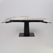 Стол раздвижной AV 2119 1200 (1800)*800 белый, глянцевый PANDORA/черный купить в Минске
