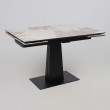 Стол раздвижной AV 2119 1200 (1800)*800 белый, глянцевый PANDORA/черный купить в Минске