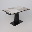 Стол раздвижной AV 2119 1200 (1800)*800 белый, глянцевый PANDORA/черный купить в Минске