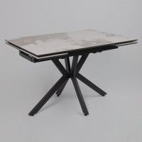 Стол раздвижной AV 2111 1200 (1800)*800 белый глянцевый PANDORA/черный купить в Минске