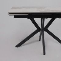 Стол раздвижной AV 2111 1200 (1800)*800 белый глянцевый PANDORA/черный купить в Минске