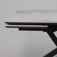 Стол раздвижной AV 2111 1200 (1800)*800 белый глянцевый PANDORA/черный купить в Минске