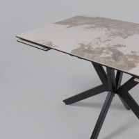 Стол раздвижной AV 2111 1200 (1800)*800 белый глянцевый PANDORA/черный купить в Минске