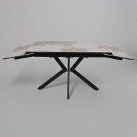 Стол раздвижной AV 2111 1200 (1800)*800 белый глянцевый PANDORA/черный купить в Минске