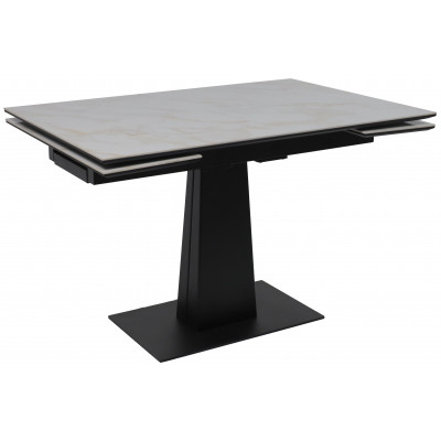Стол раздвижной AV 2119 1200 (1800)*800 белый глянцевый CARLA LARKIN /черный купить в Минске