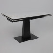 Стол раздвижной AV 2119 1200 (1800)*800 белый глянцевый CARLA LARKIN /черный купить в Минске