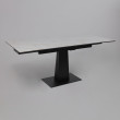 Стол раздвижной AV 2119 1200 (1800)*800 белый глянцевый CARLA LARKIN /черный купить в Минске