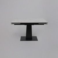 Стол раздвижной AV 2119 1200 (1800)*800 белый глянцевый CARLA LARKIN /черный купить в Минске