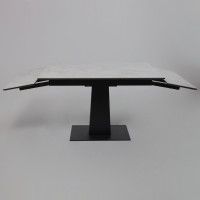 Стол раздвижной AV 2119 1200 (1800)*800 белый глянцевый CARLA LARKIN /черный купить в Минске