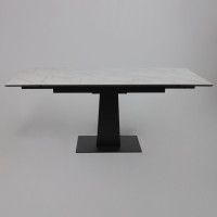 Стол раздвижной AV 2119 1200 (1800)*800 белый глянцевый CARLA LARKIN /черный купить в Минске