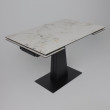Стол раздвижной AV 2119 1200 (1800)*800 натуральный глянцевый GOLD JADE/черный купить в Минске