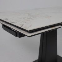 Стол раздвижной AV 2119 1200 (1800)*800 натуральный глянцевый GOLD JADE/черный купить в Минске Стол раздвижной AV 2119 1200 (1800)*800 натуральный глянцевый GOLD JADE/черный купить в Минске