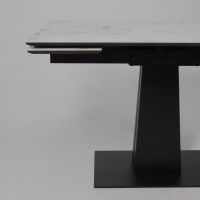 Стол раздвижной AV 2119 1200 (1800)*800 натуральный глянцевый GOLD JADE/черный купить в Минске Стол раздвижной AV 2119 1200 (1800)*800 натуральный глянцевый GOLD JADE/черный купить в Минске