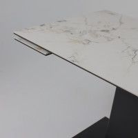 Стол раздвижной AV 2119 1200 (1800)*800 натуральный глянцевый GOLD JADE/черный купить в Минске Стол раздвижной AV 2119 1200 (1800)*800 натуральный глянцевый GOLD JADE/черный купить в Минске