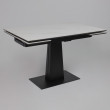 Стол раздвижной AV 2119 1200 (1800)*800 белый матовый SNOW WHITE/черный купить в Минске