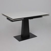 Стол раздвижной AV 2119 1200 (1800)*800 белый матовый SNOW WHITE/черный купить в Минске Стол раздвижной AV 2119 1200 (1800)*800 белый матовый SNOW WHITE/черный купить в Минске