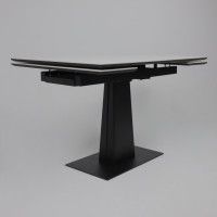 Стол раздвижной AV 2119 1200 (1800)*800 белый матовый SNOW WHITE/черный купить в Минске Стол раздвижной AV 2119 1200 (1800)*800 белый матовый SNOW WHITE/черный купить в Минске