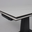 Стол раздвижной AV 2119 1200 (1800)*800 белый матовый SNOW WHITE/черный купить в Минске