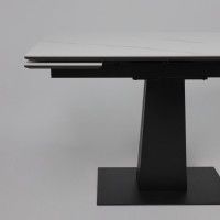 Стол раздвижной AV 2119 1200 (1800)*800 белый матовый SNOW WHITE/черный купить в Минске Стол раздвижной AV 2119 1200 (1800)*800 белый матовый SNOW WHITE/черный купить в Минске