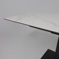 Стол раздвижной AV 2119 1200 (1800)*800 белый матовый SNOW WHITE/черный купить в Минске Стол раздвижной AV 2119 1200 (1800)*800 белый матовый SNOW WHITE/черный купить в Минске