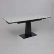 Стол раздвижной AV 2119 1200 (1800)*800 белый матовый SNOW WHITE/черный купить в Минске
