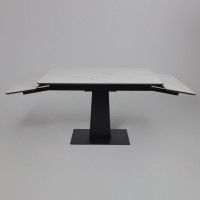 Стол раздвижной AV 2119 1200 (1800)*800 белый матовый SNOW WHITE/черный купить в Минске Стол раздвижной AV 2119 1200 (1800)*800 белый матовый SNOW WHITE/черный купить в Минске