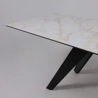 Стол раздвижной AV 2122 МДФ+керамика 1400 (2000)*850 белый, глянцевый CARLA LARKIN/черный купить в Минске Стол раздвижной AV 2122 МДФ+керамика 1400 (2000)*850 белый, глянцевый CARLA LARKIN/черный купить в Минске