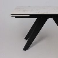 Стол раздвижной AV 2122 МДФ+керамика 1400 (2000)*850 натуральный, глянцевый GOLD JADE/черный купить в Минске Стол раздвижной AV 2122 МДФ+керамика 1400 (2000)*850 натуральный, глянцевый GOLD JADE/черный купить в Минске