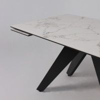 Стол раздвижной AV 2122 МДФ+керамика 1400 (2000)*850 натуральный, глянцевый GOLD JADE/черный купить в Минске Стол раздвижной AV 2122 МДФ+керамика 1400 (2000)*850 натуральный, глянцевый GOLD JADE/черный купить в Минске