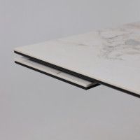 Стол раздвижной AV 2122 МДФ+керамика 1400 (2000)*850 натуральный, глянцевый GOLD JADE/черный купить в Минске Стол раздвижной AV 2122 МДФ+керамика 1400 (2000)*850 натуральный, глянцевый GOLD JADE/черный купить в Минске