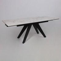 Стол раздвижной AV 2122 МДФ+керамика 1400 (2000)*850 натуральный, глянцевый GOLD JADE/черный купить в Минске Стол раздвижной AV 2122 МДФ+керамика 1400 (2000)*850 натуральный, глянцевый GOLD JADE/черный купить в Минске