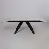 Стол раздвижной AV 2122 МДФ+керамика 1400 (2000)*850 натуральный, глянцевый GOLD JADE/черный купить в Минске Стол раздвижной AV 2122 МДФ+керамика 1400 (2000)*850 натуральный, глянцевый GOLD JADE/черный купить в Минске