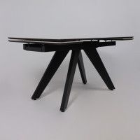 Стол раздвижной AV 2122 МДФ+керамика 1400 (2000)*850 натуральный, глянцевый GOLD JADE/черный купить в Минске Стол раздвижной AV 2122 МДФ+керамика 1400 (2000)*850 натуральный, глянцевый GOLD JADE/черный купить в Минске