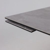 Стол раздвижной AV 2122 МДФ+керамика 1400 (2000)*850 серый, матовый LARKA GREY/черный купить в Минске