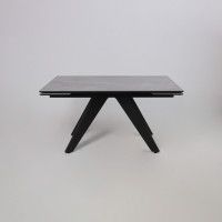 Стол раздвижной AV 2122 МДФ+керамика 1400 (2000)*850 серый, матовый LARKA GREY/черный купить в Минске