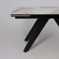 Стол раздвижной AV 2122 МДФ+керамика 1400 (2000)*850 белый, глянцевый PANDORA/черный купить в Минске Стол раздвижной AV 2122 МДФ+керамика 1400 (2000)*850 белый, глянцевый PANDORA/черный купить в Минске