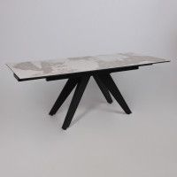 Стол раздвижной AV 2122 МДФ+керамика 1400 (2000)*850 белый, глянцевый PANDORA/черный купить в Минске Стол раздвижной AV 2122 МДФ+керамика 1400 (2000)*850 белый, глянцевый PANDORA/черный купить в Минске