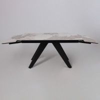 Стол раздвижной AV 2122 МДФ+керамика 1400 (2000)*850 белый, глянцевый PANDORA/черный купить в Минске Стол раздвижной AV 2122 МДФ+керамика 1400 (2000)*850 белый, глянцевый PANDORA/черный купить в Минске