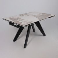 Стол раздвижной AV 2122 МДФ+керамика 1400 (2000)*850 белый, глянцевый PANDORA/черный купить в Минске Стол раздвижной AV 2122 МДФ+керамика 1400 (2000)*850 белый, глянцевый PANDORA/черный купить в Минске