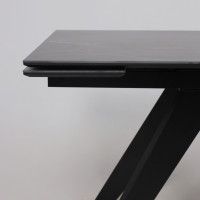 Стол раздвижной AV 2122 МДФ+керамика 1400 (2000)*850 черный, матовый SHAKESPEARE/черный купить в Минске Стол раздвижной AV 2122 МДФ+керамика 1400 (2000)*850 черный, матовый SHAKESPEARE/черный купить в Минске