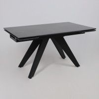 Стол раздвижной AV 2122 МДФ+керамика 1400 (2000)*850 черный, матовый SHAKESPEARE/черный купить в Минске Стол раздвижной AV 2122 МДФ+керамика 1400 (2000)*850 черный, матовый SHAKESPEARE/черный купить в Минске