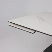 Стол раздвижной AV 2122 МДФ+керамика 1400 (2000)*850 белый, матовый SNOW WHITE/черный купить в Минске Стол раздвижной AV 2122 МДФ+керамика 1400 (2000)*850 белый, матовый SNOW WHITE/черный купить в Минске