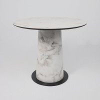 Стол AV 2317 МДФ+керамика 900*900 натуральный, глянцевый GOLD JADE/черный+HPL Виктори натуральный купить в Минске Стол AV 2317 МДФ+керамика 900*900 натуральный, глянцевый GOLD JADE/черный+HPL Виктори натуральный купить в Минске