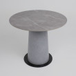Стол AV 2317 МДФ+керамика 900*900 матовый LARKA GREY/черный+HPL Будда купить в Минске
