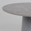 Стол AV 2317 МДФ+керамика 900*900 матовый LARKA GREY/черный+HPL Будда купить в Минске