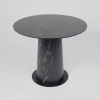 Стол AV 2317 МДФ+керамика 900*900 черный, матовый SHAKESPEARE/черный+HPL Асти купить в Минске