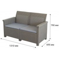 Диван двухместный Adriano Basegi 2 коричневый купить в Минске Диван двухместный Adriano Basegi 2 коричневый купить в Минске