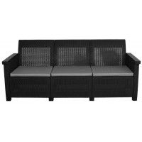 Диван трехместный Adriano Basegi 3 коричневый купить в Минске