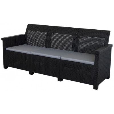 Диван трехместный Adriano Basegi 3 темно-серый купить в Минске